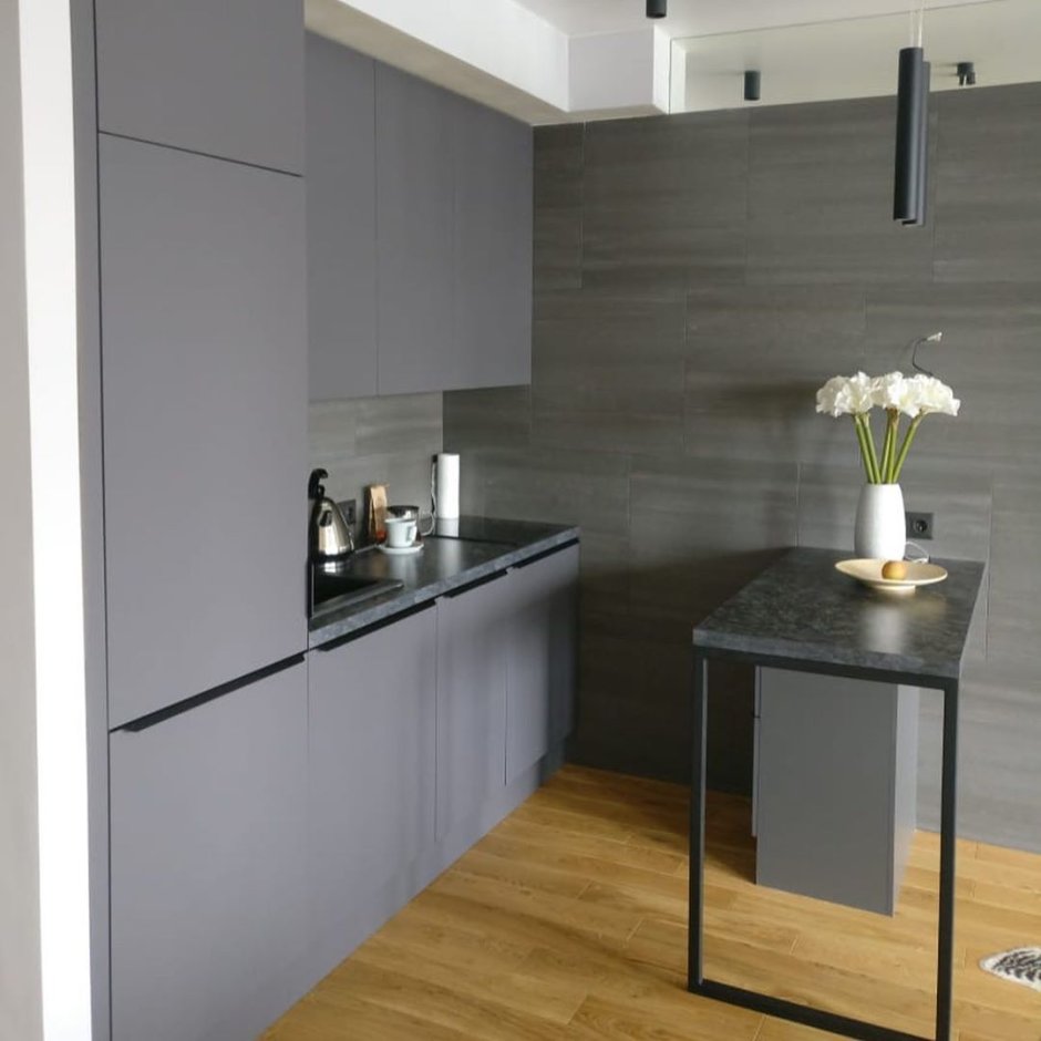 Кухня бетон Чикаго светло-серый