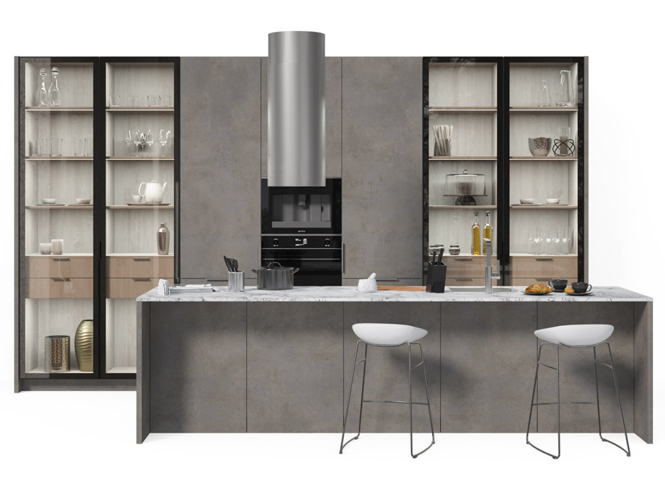 Кухня Эггер Чикаго бетон