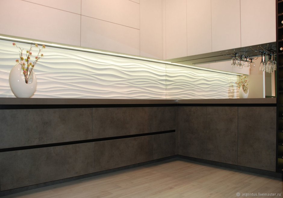 Лофт грей фасады кухни