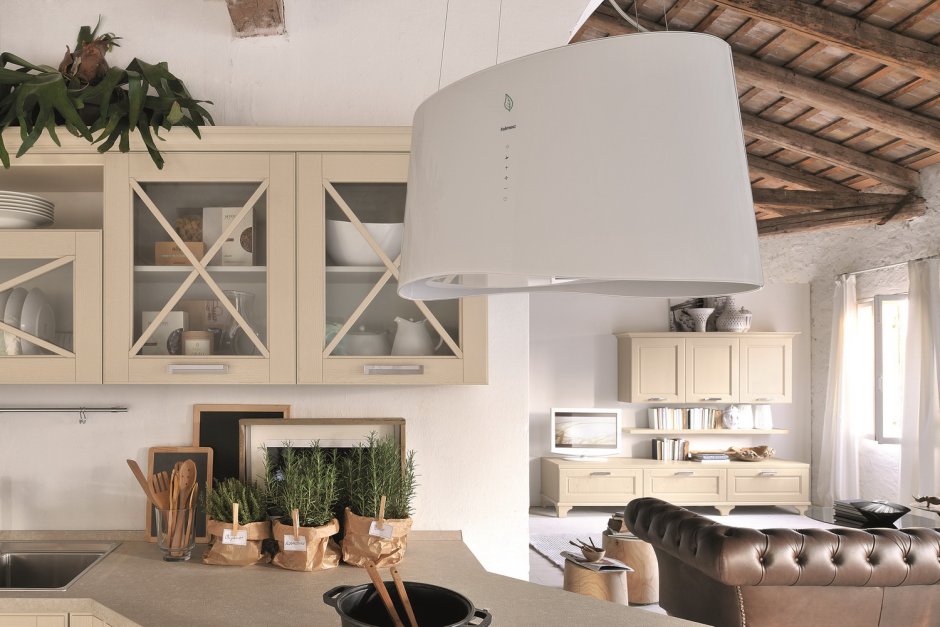 Островная вытяжка FALMEC mare Isola Glass White