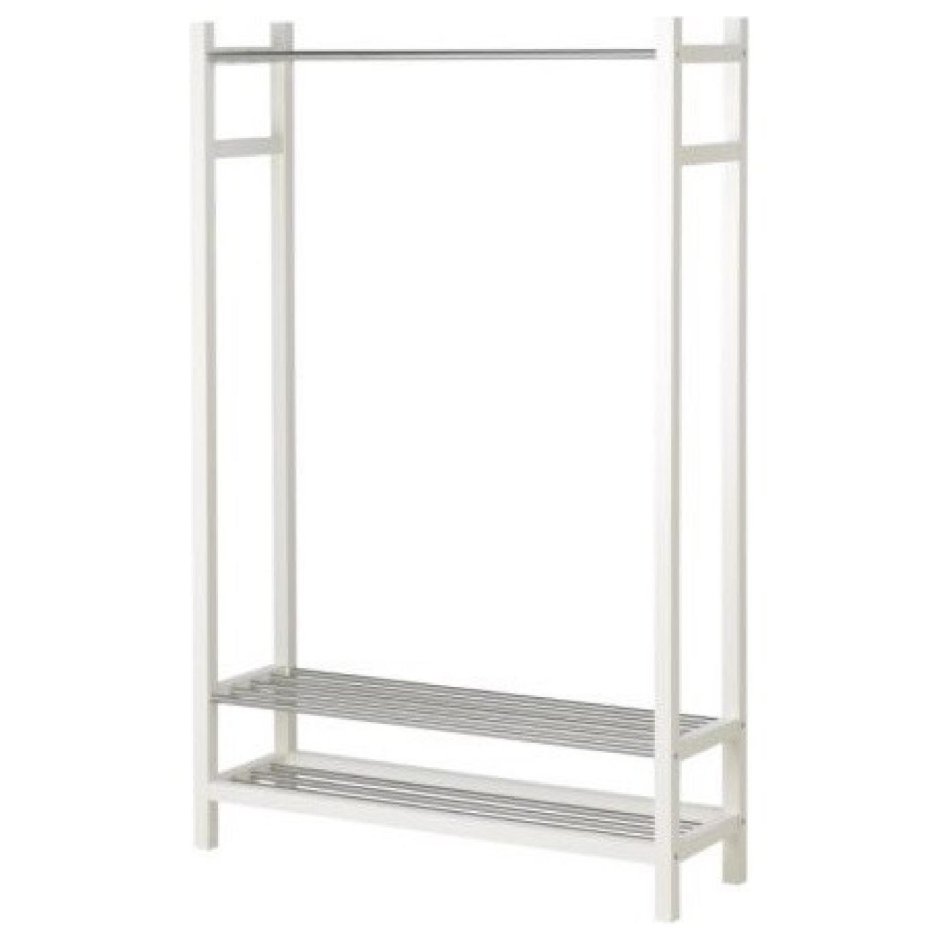 ХЕМНЭС галошница с 2 отделениями, белый, 89x127 см