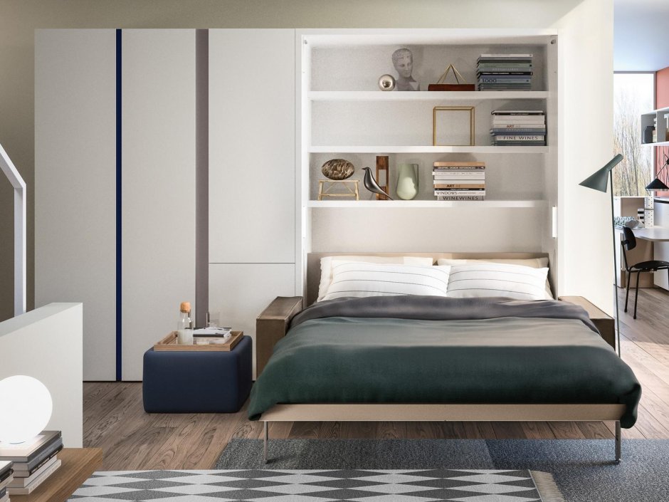 Складной диван в стенку