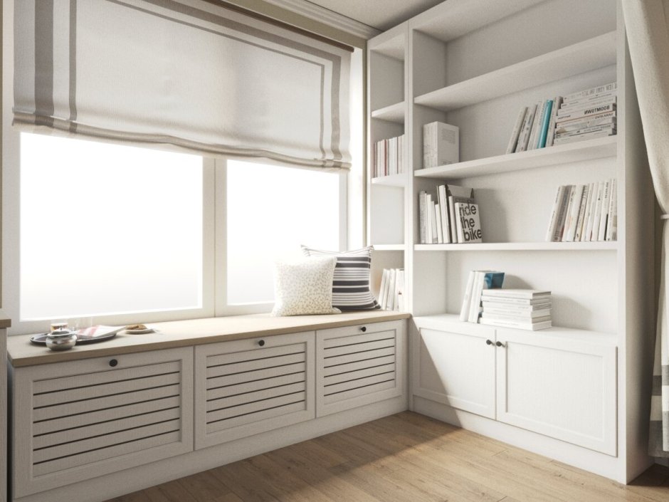 Подоконник в интерьере