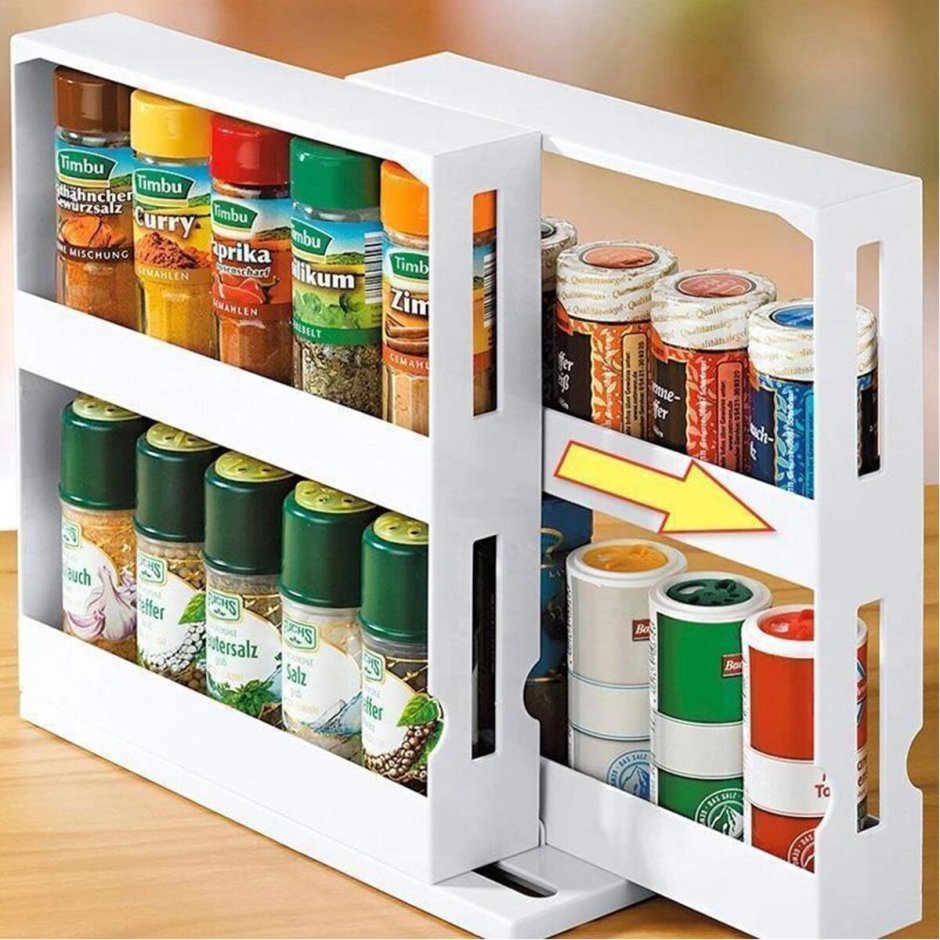 Bamboo 18 Jar Spice Rack