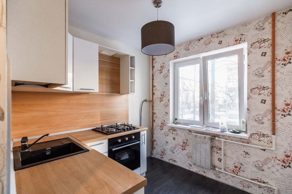 Обои для кухни в хрущевке