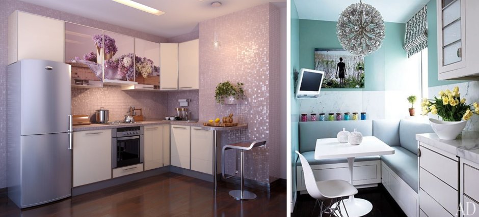 Обои на кухню в хрущевку