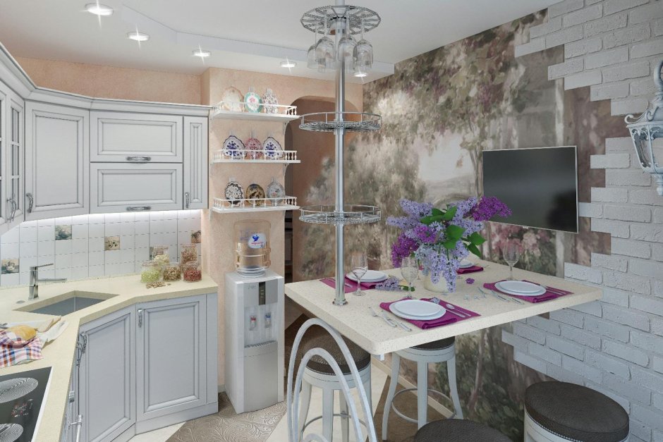 Кухня в стиле Прованс в доме п44