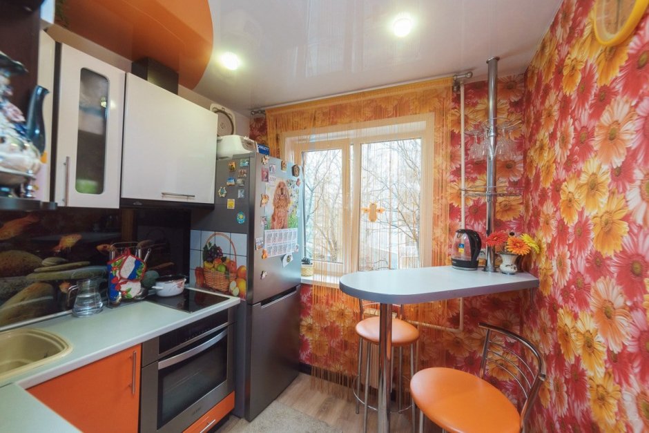 Обои для кухни в хрущевке