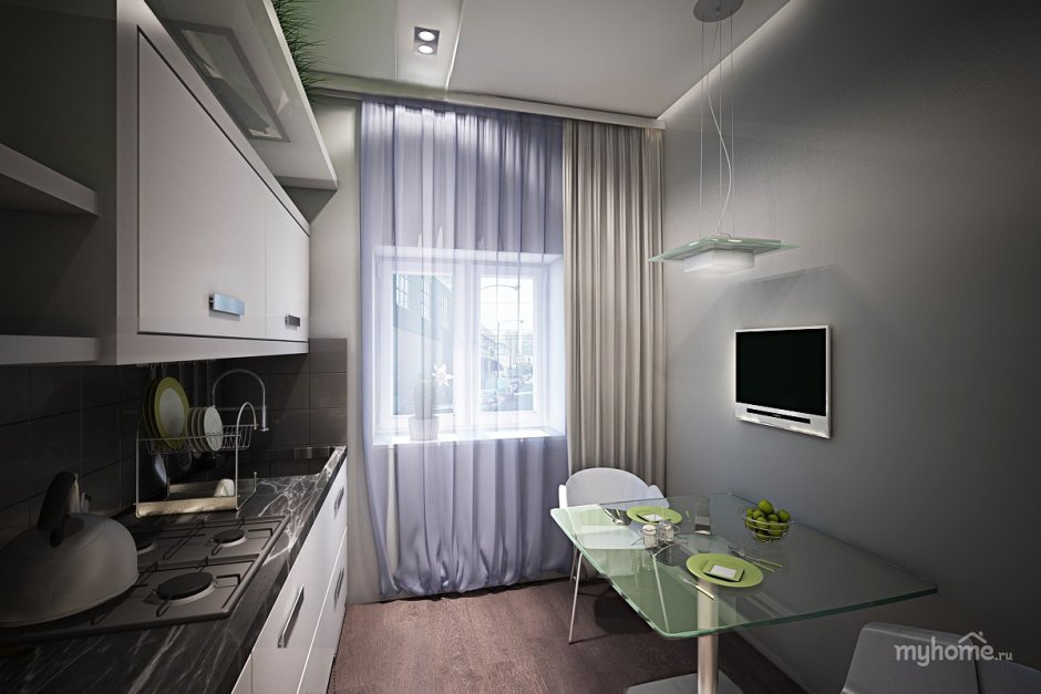 Обои на кухне в хрущевке