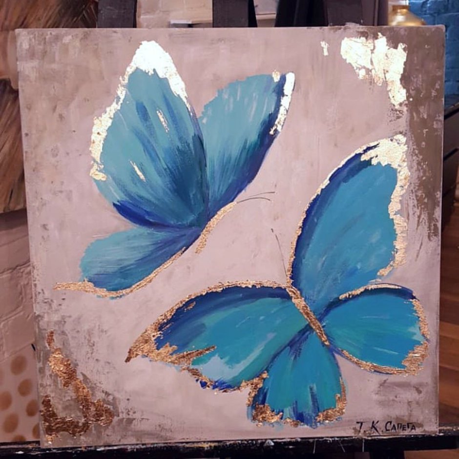 Интерьерная живопись текстурной пастой