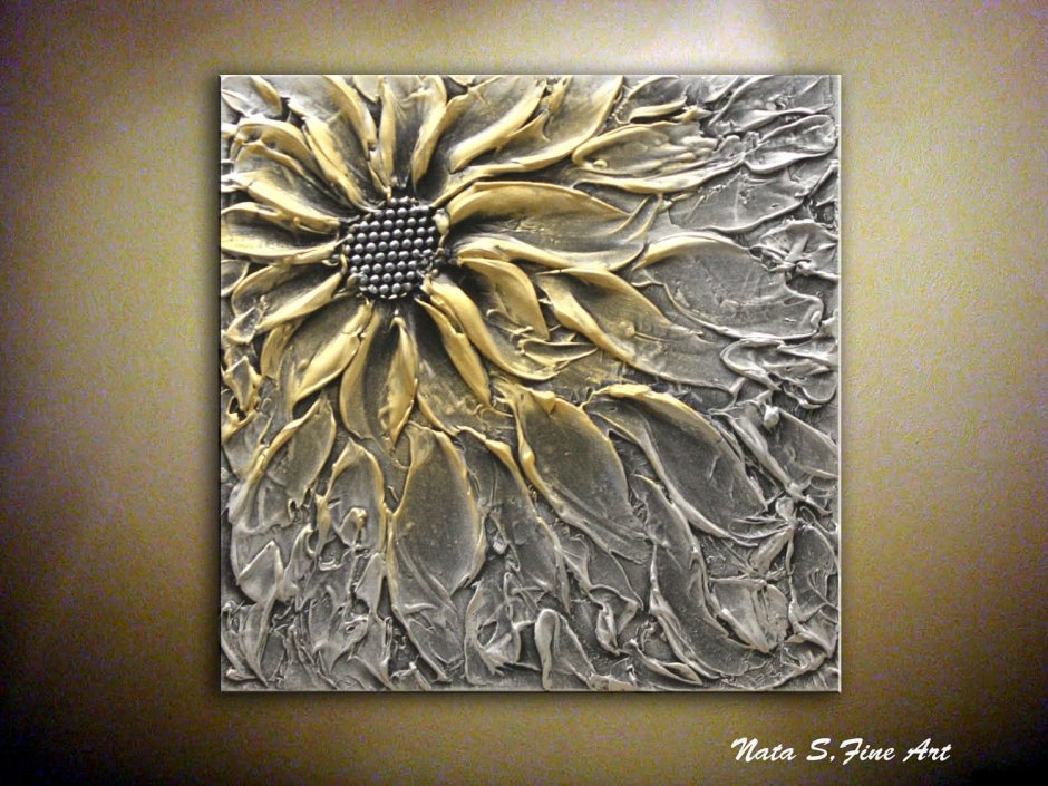 Панно из текстурной пасты