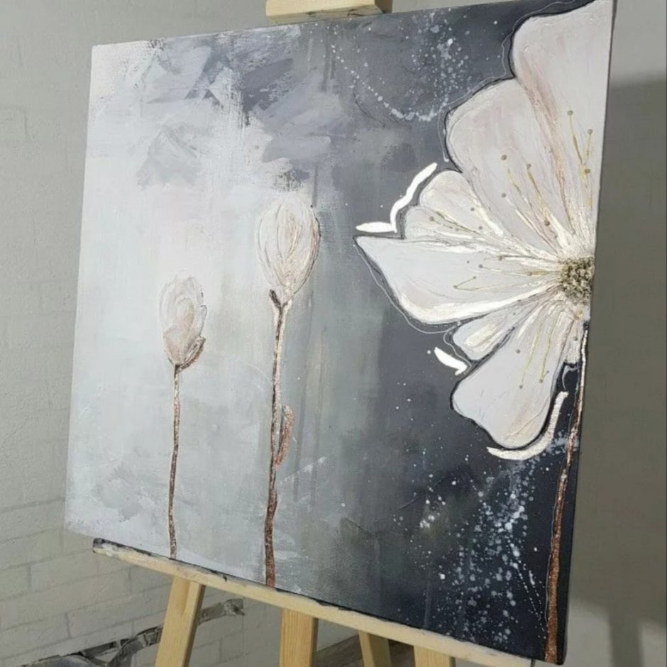 Интерьерная живопись текстурной пастой