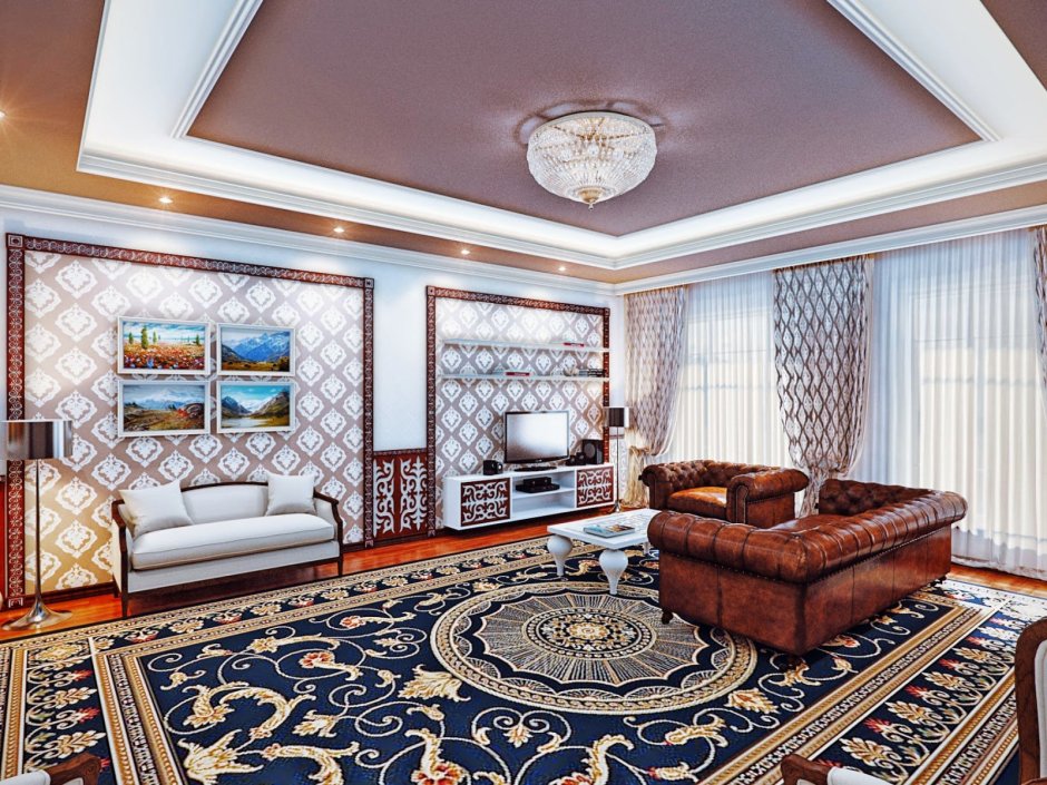 Роскошные дома в национальном узбекском стиле