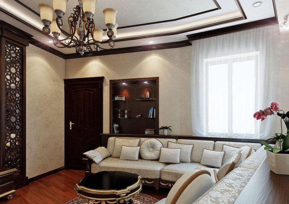 Интерьер гостиной в квартире в Узбекистане