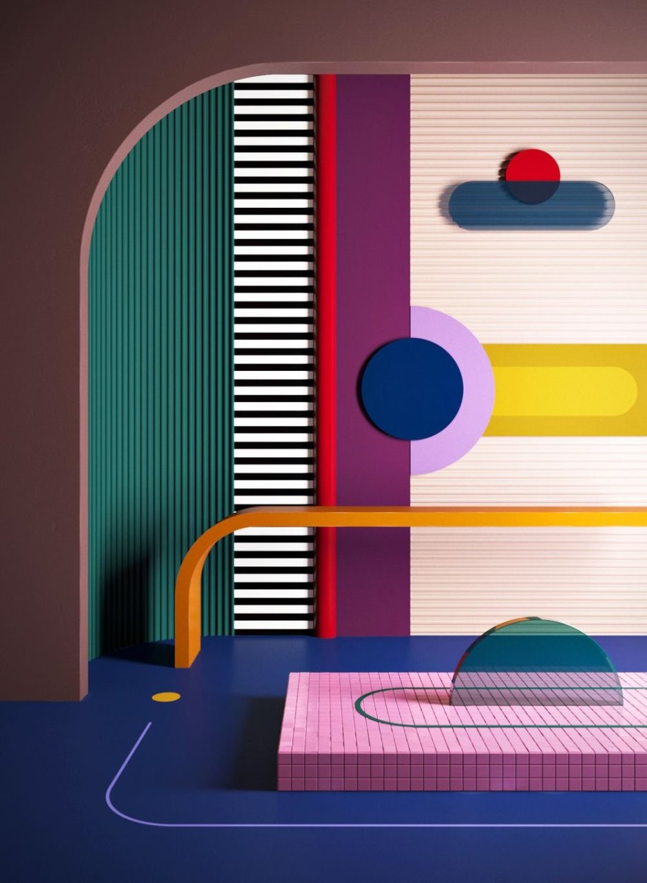 Нео Мемфис интерьер