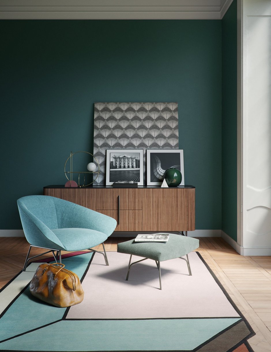 Стены в стиле Мемфис