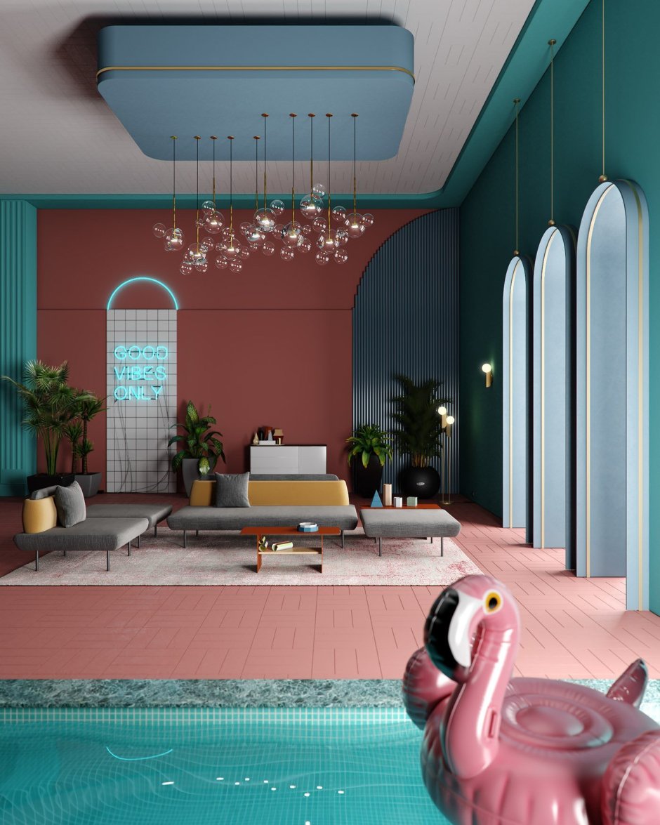 Арка в стиле Мемфис