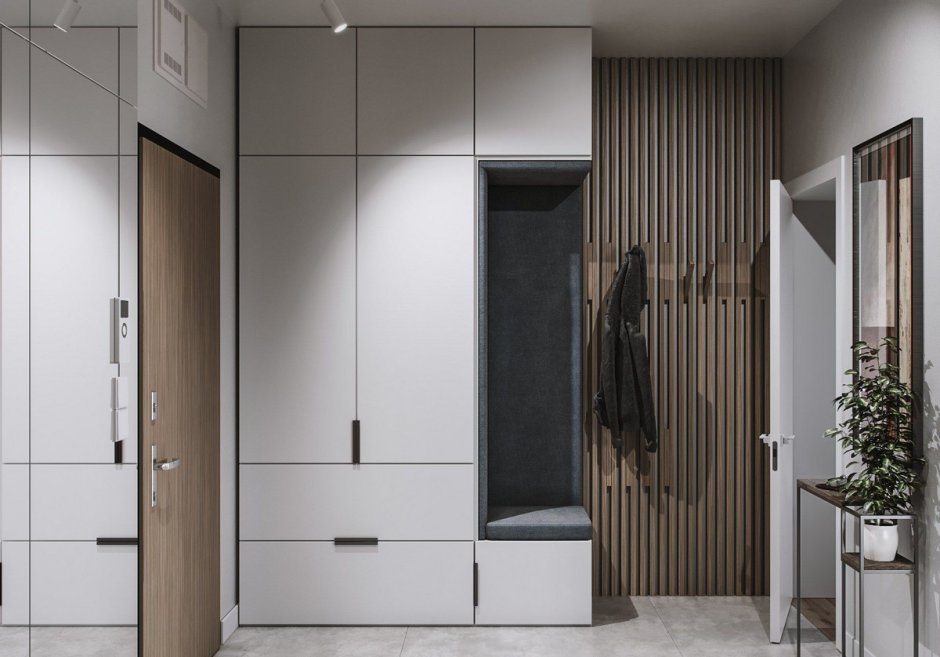 Современный встроенный шкаф