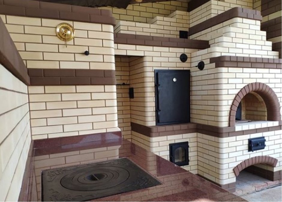 Печи с лежанкой из кирпича