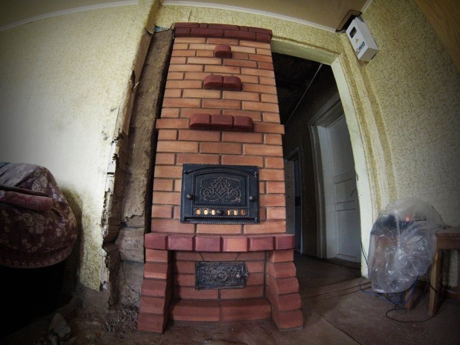 Противоточная финская печь