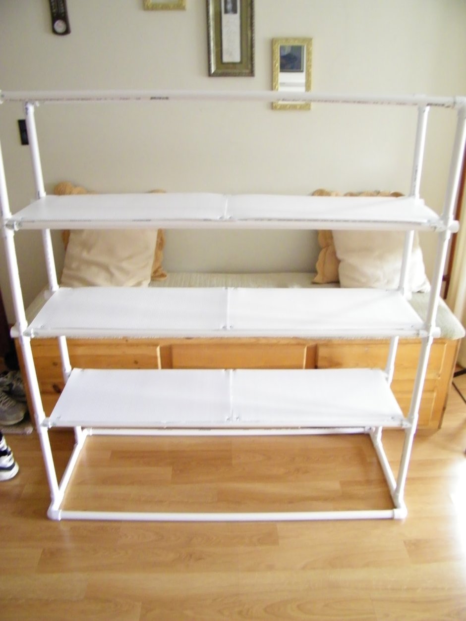 Стеллаж из полипропиленовых труб