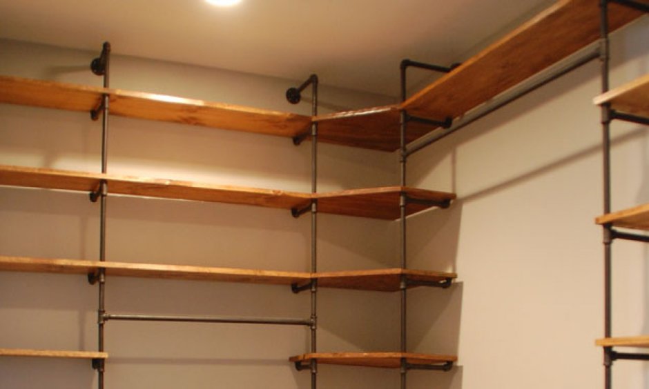 Полки из труб ПВХ