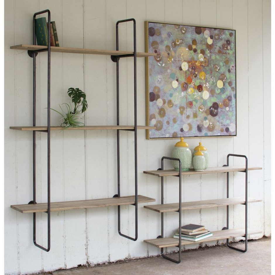 Полки из пластиковых труб