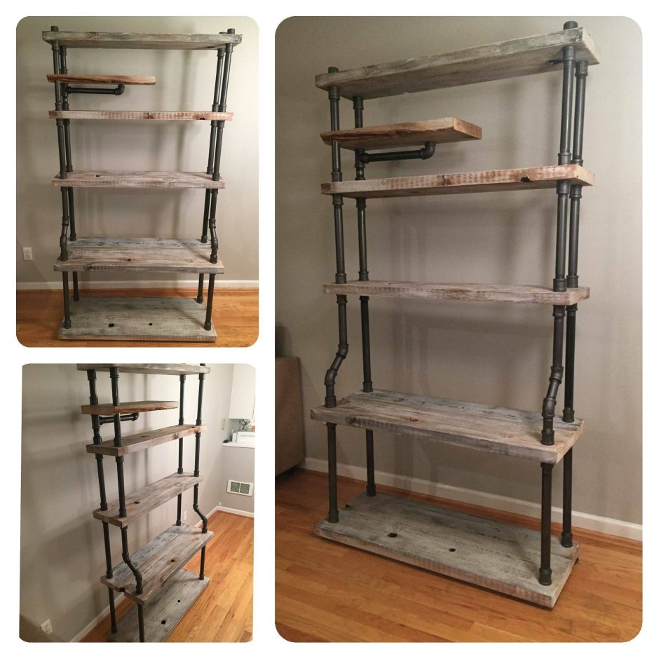 Стеллаж из пластиковых труб