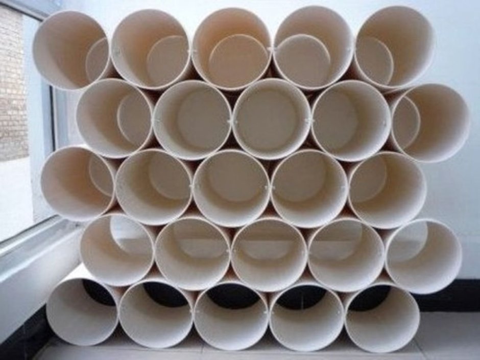 Полки из канализационных труб