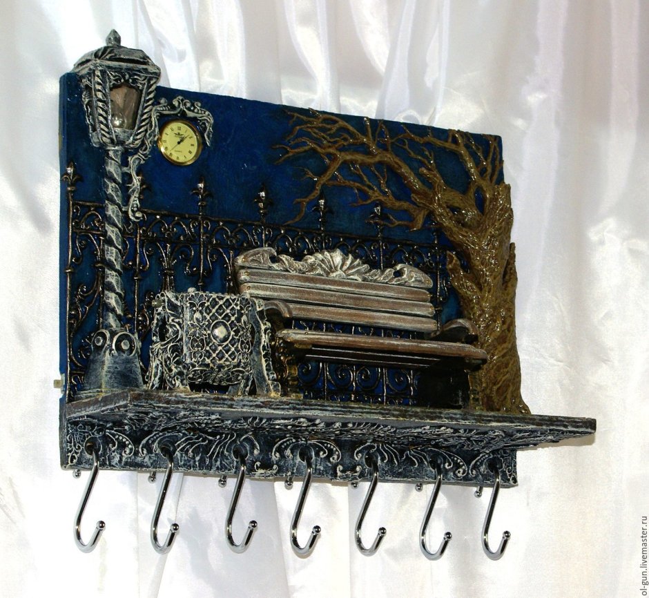 Вешалка настенная кованая