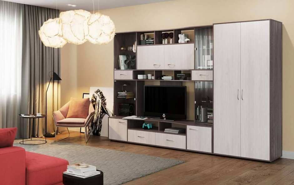 Гостиная ясень Анкор светлый