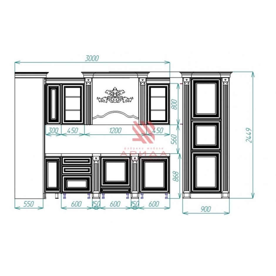 Кухня Венеция угловая Арида