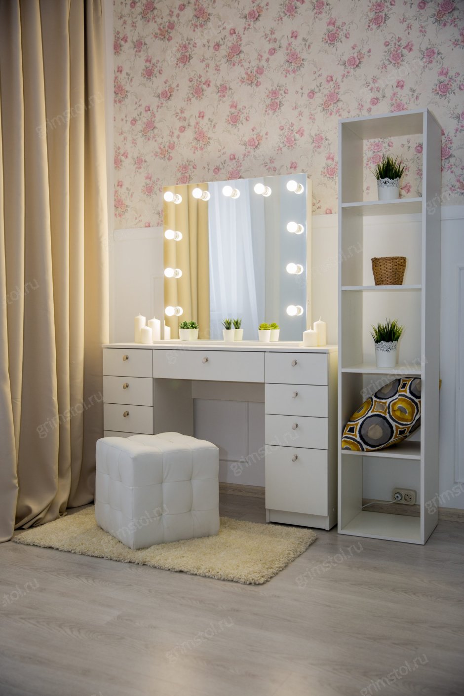 Зеркало гримерное 70x100