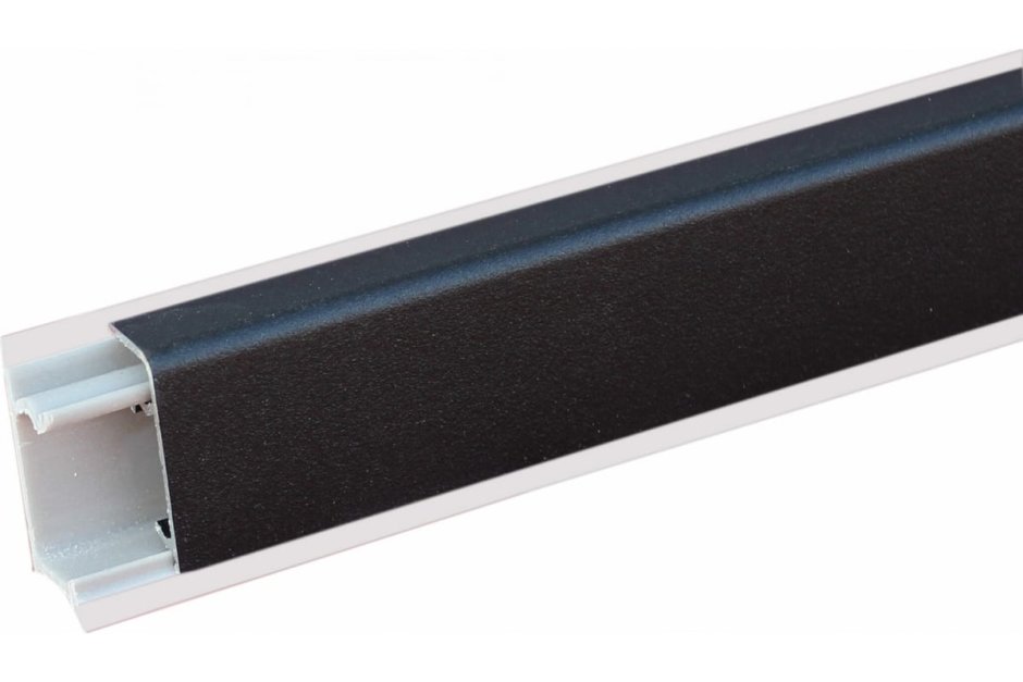 Плинтус алюминиевый гладкий (плато) 3м