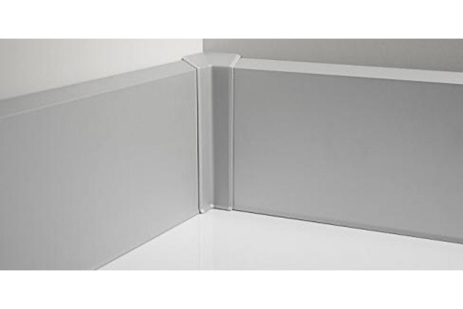 Плинтус алюминиевый l образный черный матовый (40х13х3000 мм)