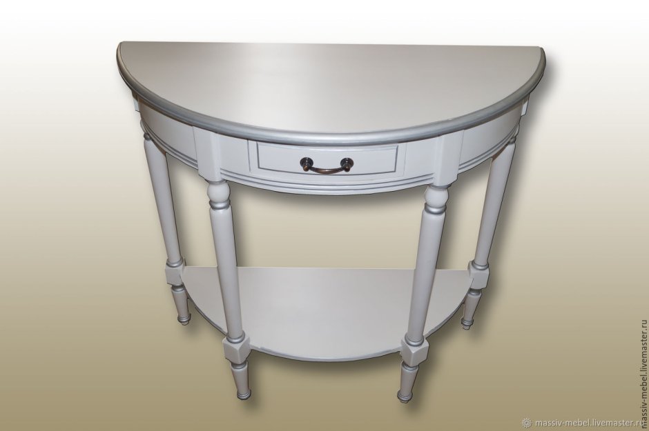 Консоль Арина белая с золотом