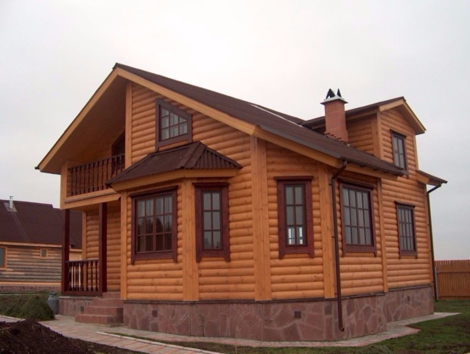 Отделка фасада блок хаусом