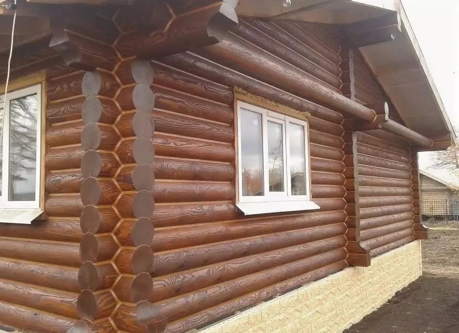 Отделка сруба снаружи