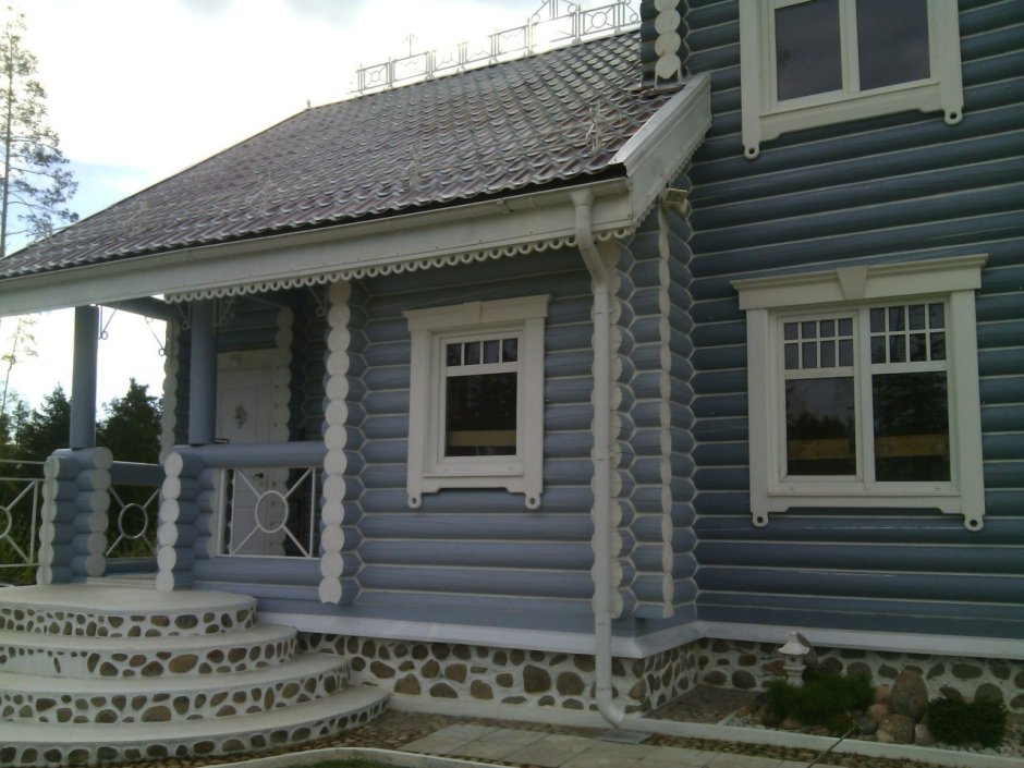 Цвета домов из бревна