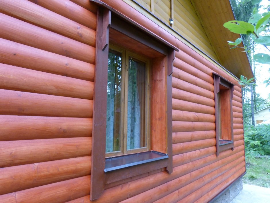 Блок Хаус фасад