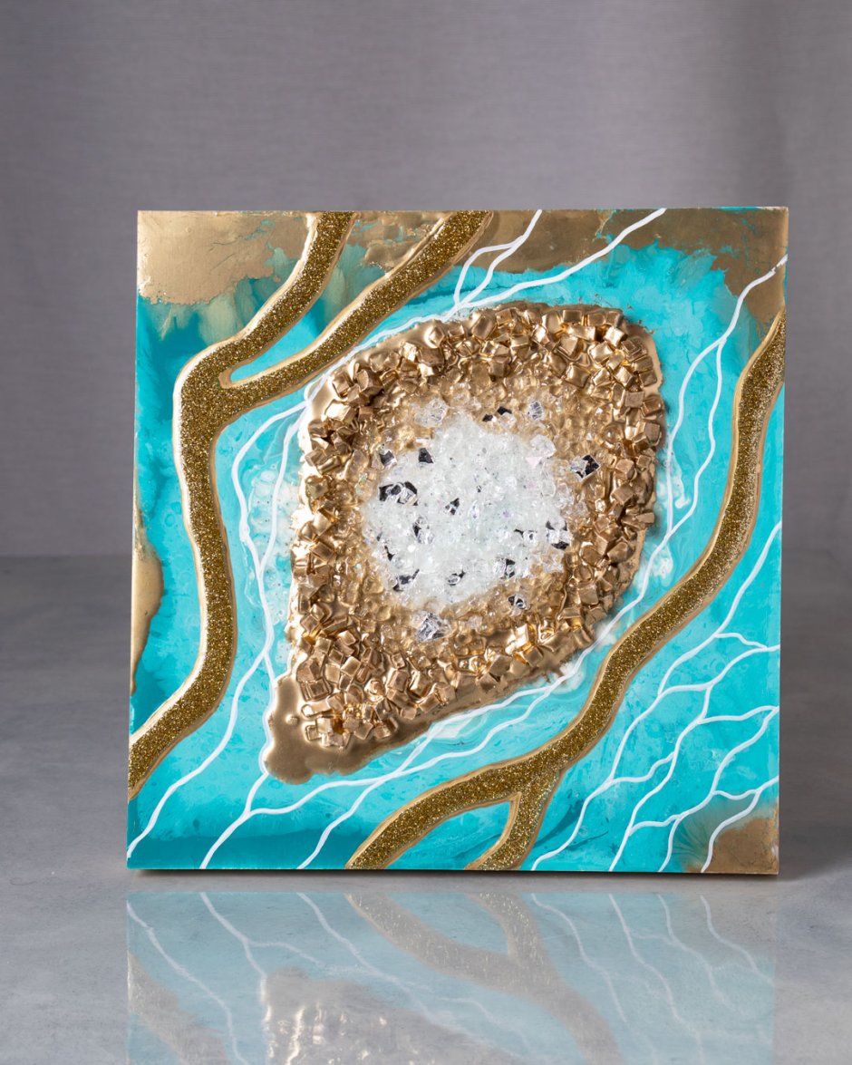 Картины эпоксидной смолой жеода