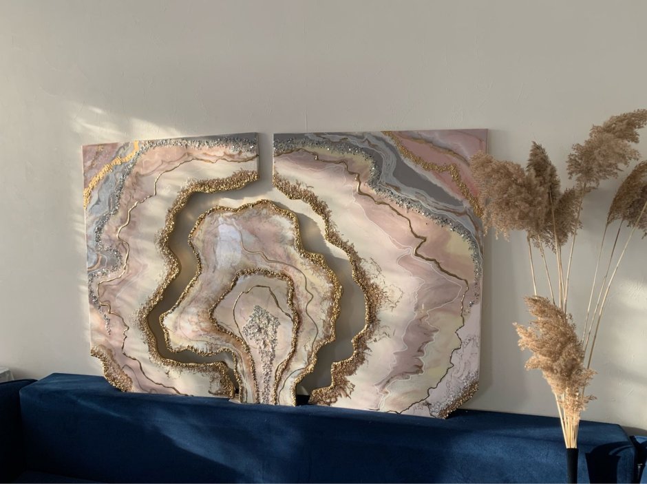 Интерьерные картины из эпоксидной смолы