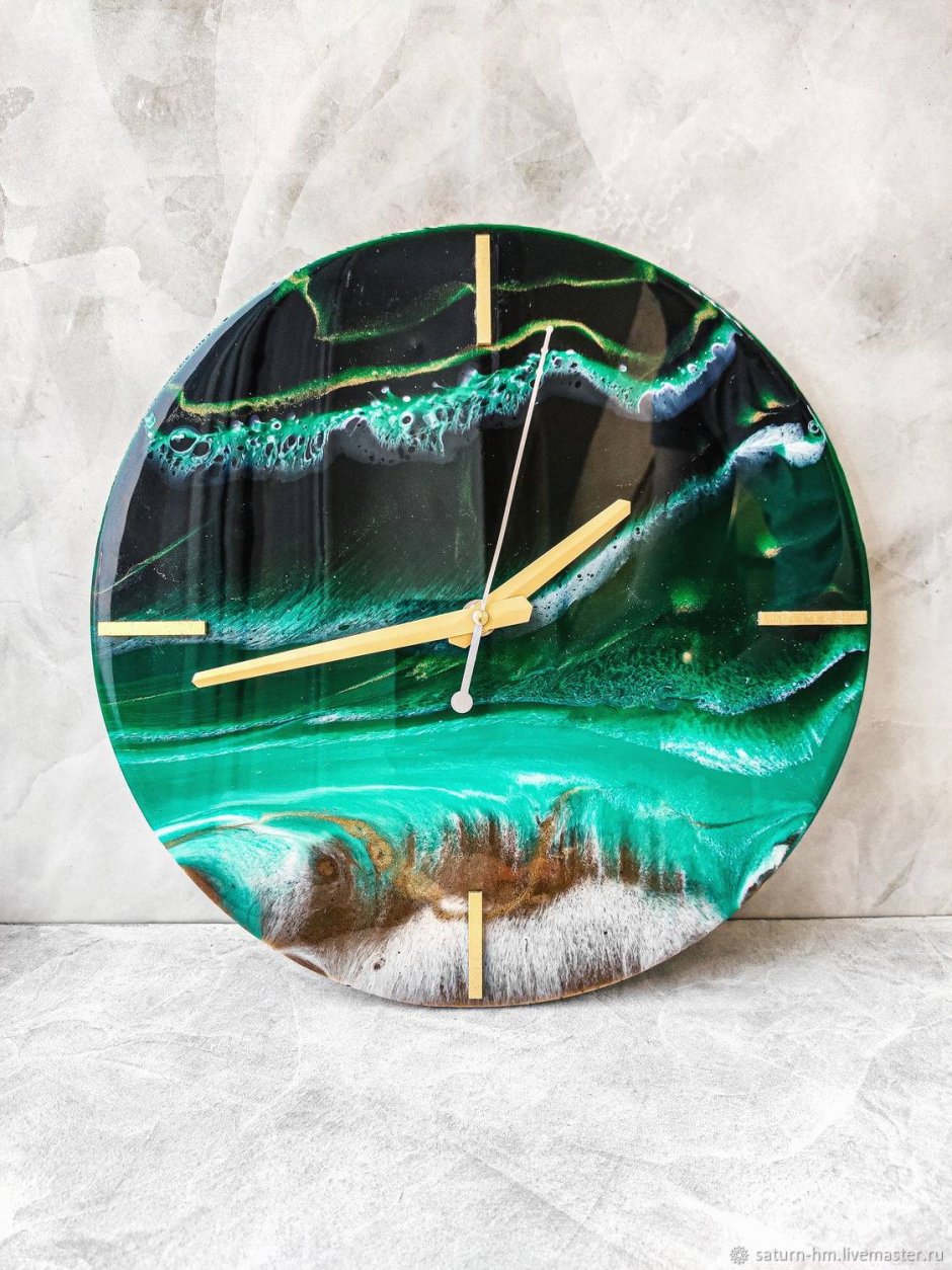 Часы эпоксидная смола