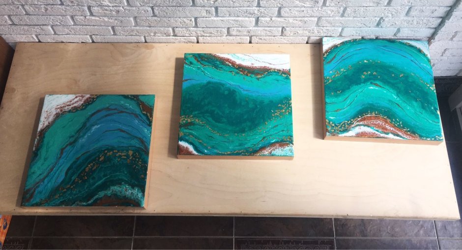 Триптих из эпоксидной смолы