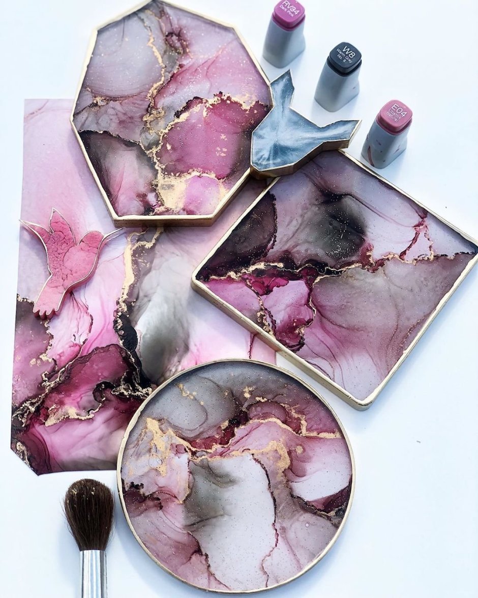 Алкогольные чернила для эпоксидной смолы