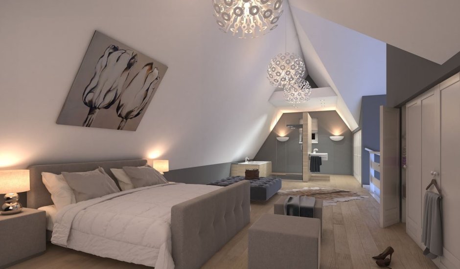 Светильники для наклонного потолка