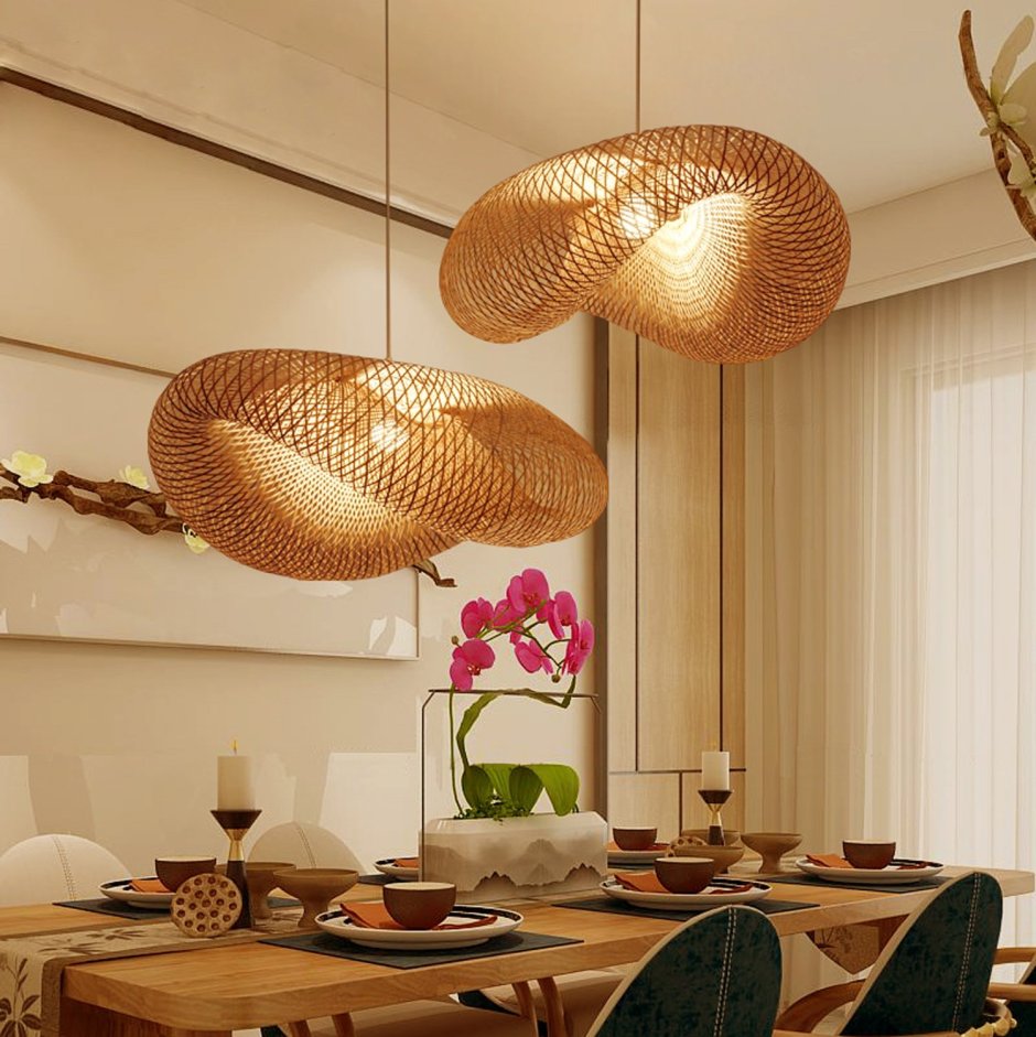 Светильник Bamboo_Rattan_Lamp