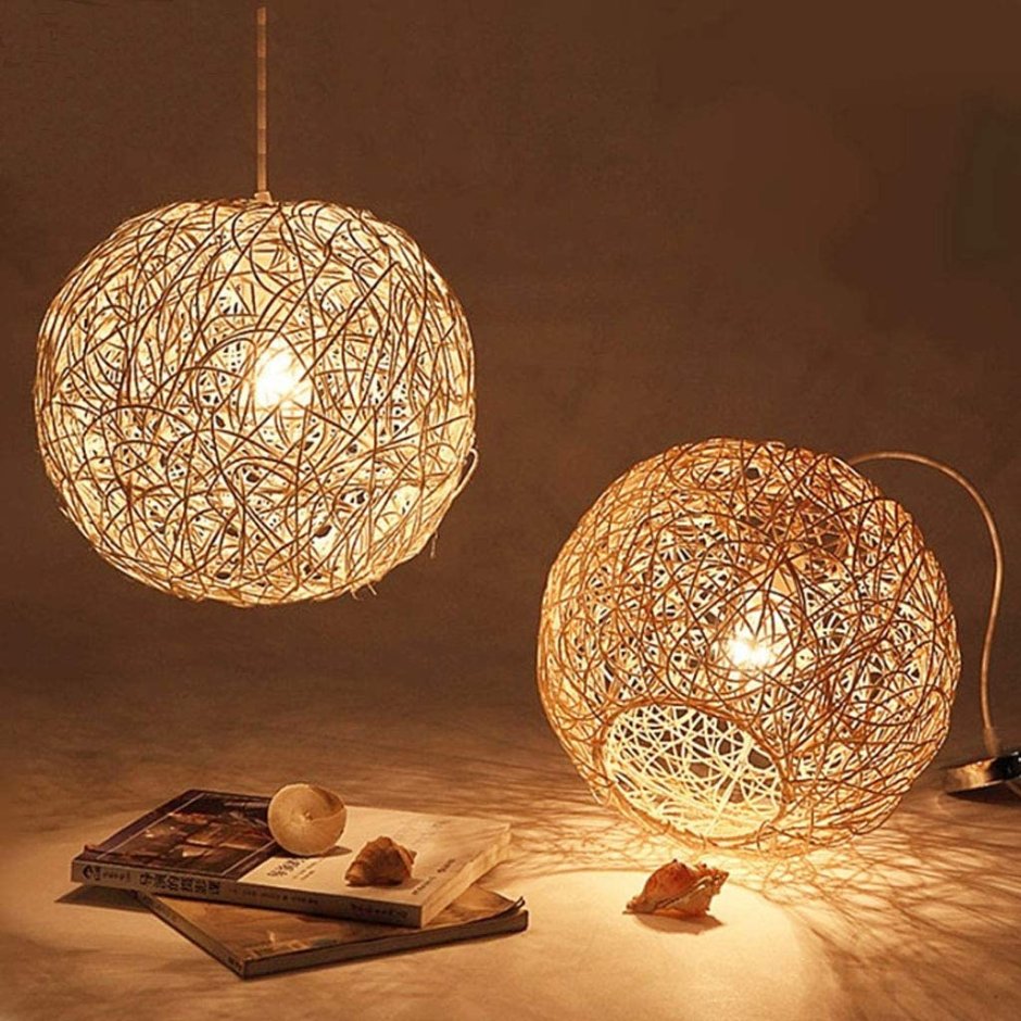 Светильник из ротанга икеа икеа