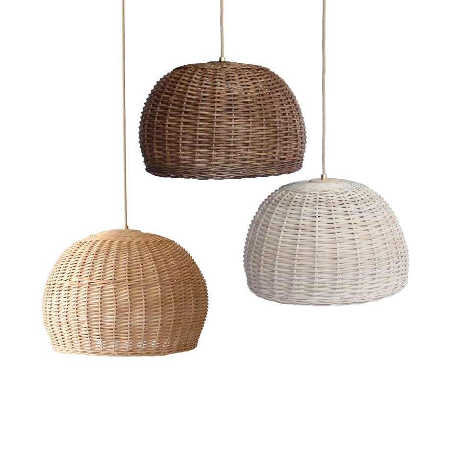 Люстра Wicker Basket Ball Pendant Lamp