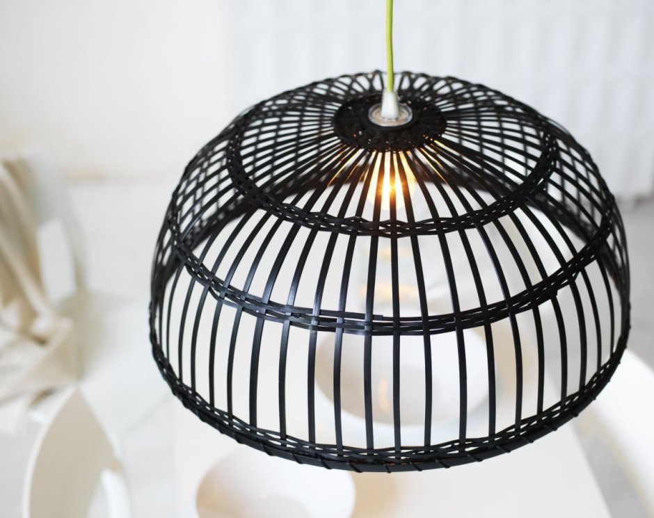 Плетеный светильник икеа